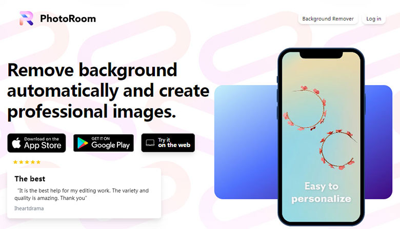 PhotoRoom去背景扣圖工具