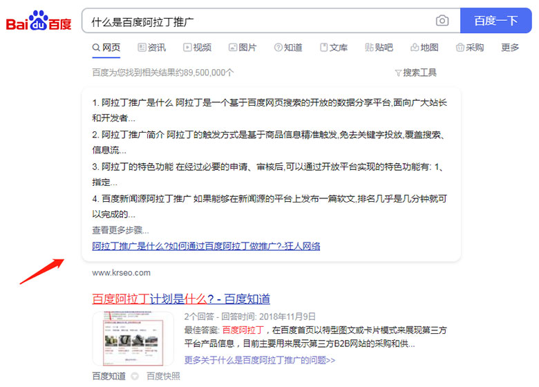 精選摘要展現形式