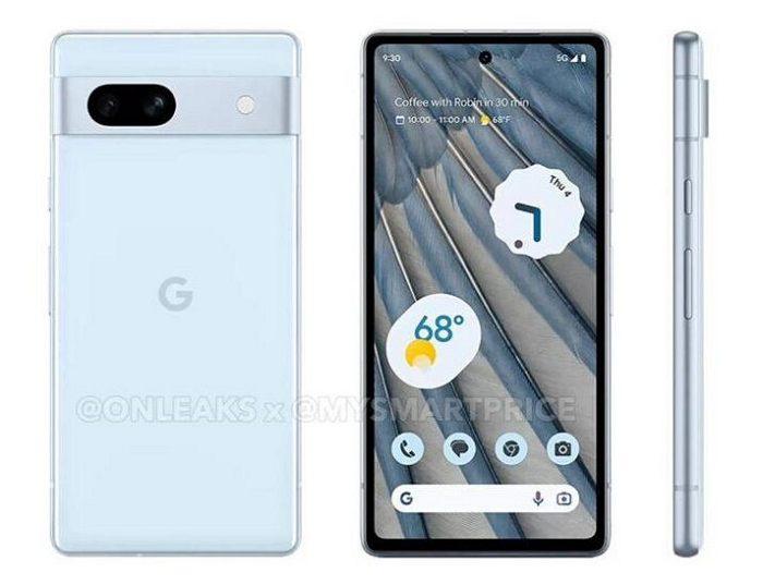 Google Pixel 7a 渲染圖曝光：并將推出全新淡藍色