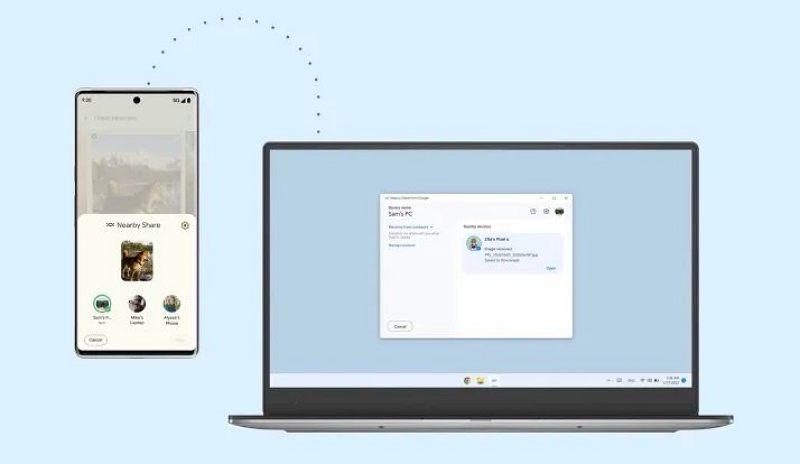 谷歌發布 Nearby Share Windows 版 ：堪稱安卓版AirDrop