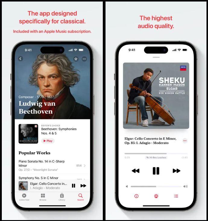 Apple Music Classical App 發布：500萬首古典音樂免費聽