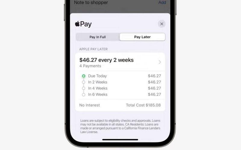 蘋果CEO確認 Apple Pay Later 即將推出
