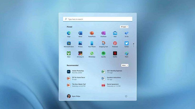 微軟宣佈優化 Windows 11 開始菜單UI：引進圓角設計