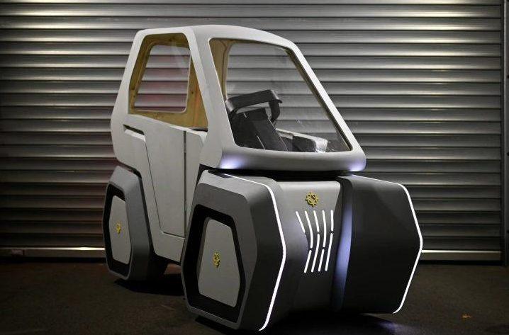 3D打印迷你電動車，不用駕照就能在路上駕駛