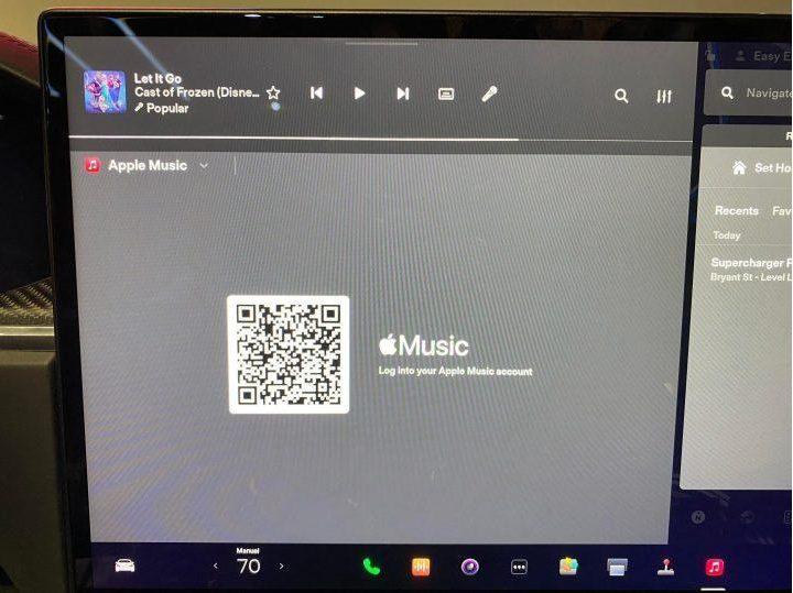 Tesla Model S 屏幕出現 Apple Music：蘋果音樂有望登陸特斯拉車載系統