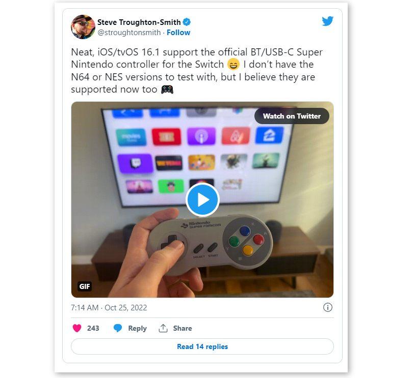  macOS和iOS現已支持任天堂的經典游戲手柄