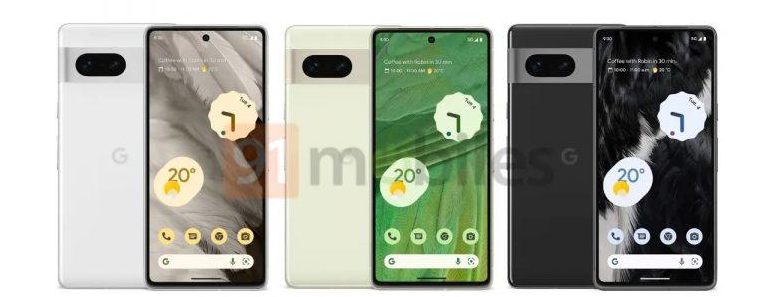 Google Pixel 7 和 Pixel 7 Pro 正面和背面渲染圖曝光，售價 599 美元起