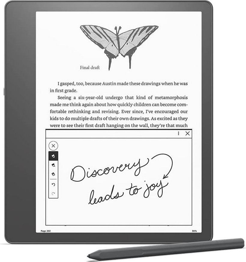  亞馬遜發布支持手寫筆的10.2寸Kindle Scribe
