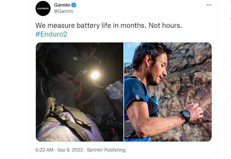 Garmin霸氣懟蘋果：我們的電池可用時間是以月計！不是小時計！