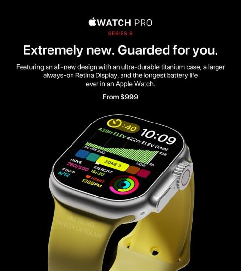 設(shè)計(jì)師展示 Apple Watch Pro 新設(shè)計(jì)：帶來不一樣的新感受
