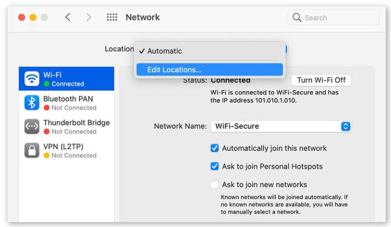 蘋果從 macOS Ventura 中刪除了網(wǎng)絡(luò)位置功能