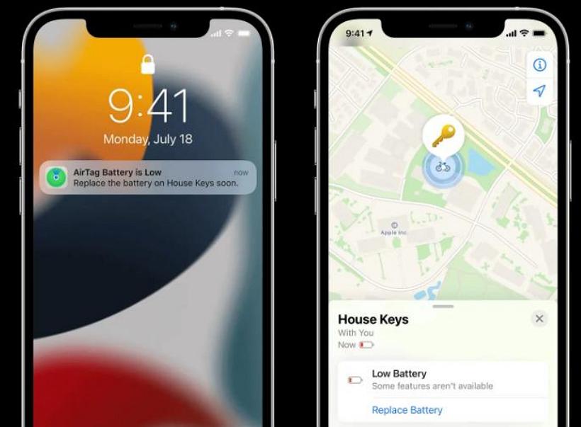 升級iOS 15.6后：AirTag電池狀態顯示突然消失
