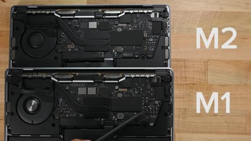 iFixit拆解13寸M2 MacBook Pro ：除了M2處理器其余差別不大