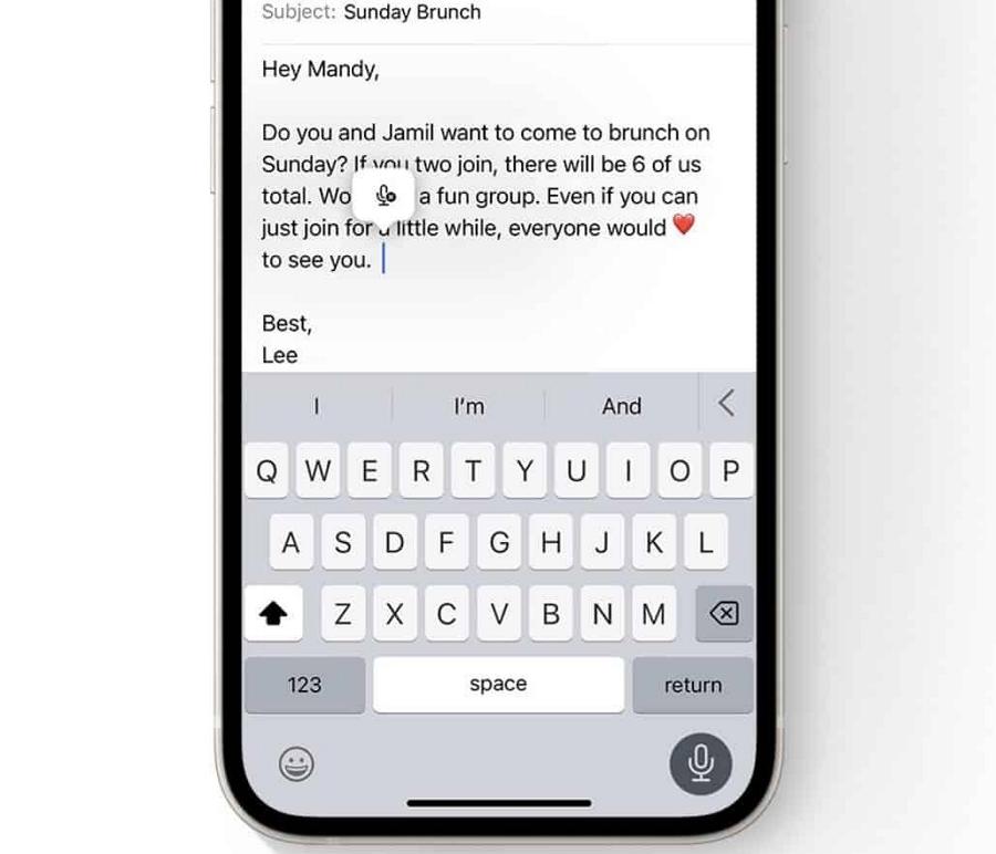 蘋果iOS 16聽寫新功能：自動加標點、表情圖標、快速切換鍵盤輸入