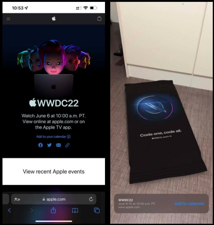 蘋果WWDC 2022 AR彩蛋現(xiàn)身