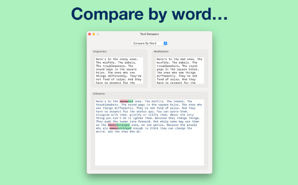 Text-Compare字符串對比工具