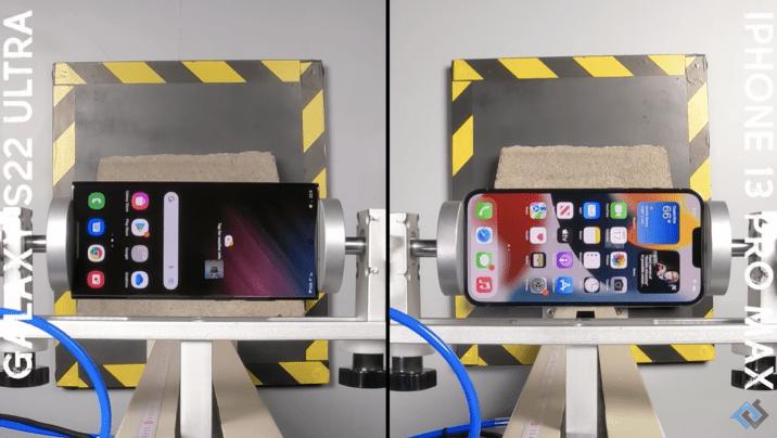三星Galaxy S22 Ultra與iPhone 13 Pro Max跌落測試大比拼：看誰比較耐摔