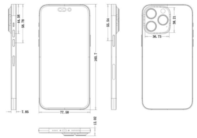 iPhone 14 Pro Max「設計圖」曝光：鏡頭更厚更突出