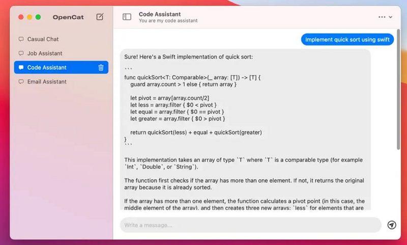 OpenCat_ChatGPT客戶端(含教程)