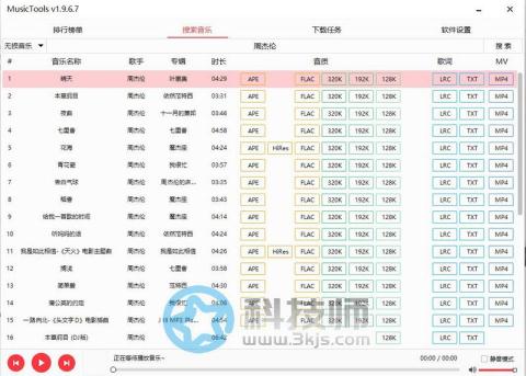 MusicTools(全網(wǎng)音樂(lè)免費(fèi)下載工具)下載及使用教程