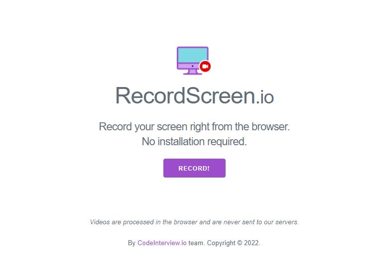 Recordscreen - 在線錄屏軟件