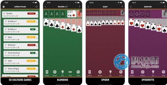 Solitaire Parade - iPhone/iPad的57種接龍游戲集合
