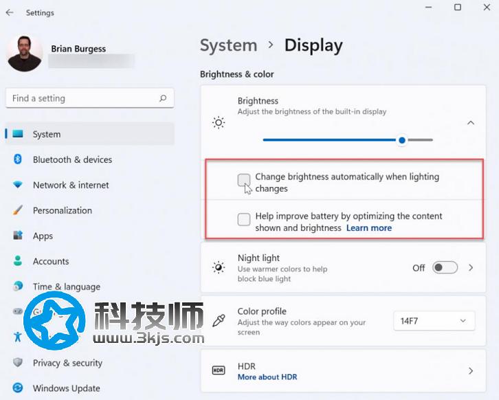 win11怎么關(guān)閉自動亮度？windows 11自動亮度設(shè)置教程