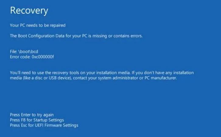 怎樣在Windows 11/10上修復錯誤代碼 0xc00000f