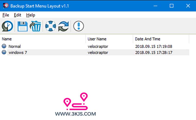 備份Windows10 開始菜單圖標布局 : Backup Start Menu Layout