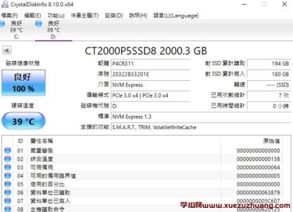 Crucial P5 NVMe PCIe SSD 2 TB評測開箱