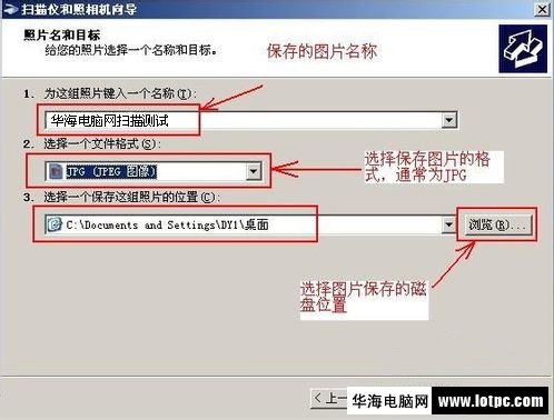 掃描儀和照相機(jī)保存