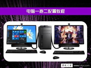 電腦一拖二教程：一臺主機兩個顯示器看電影玩游戲互相不沖突