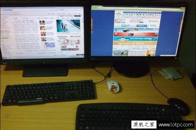 電腦一拖二教程：一臺主機兩個顯示器看電影玩游戲互相不沖突