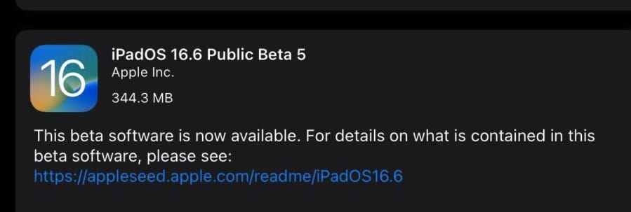 蘋(píng)果 iOS 16.6 及 iPadOS 16.6 Beta 5 固件更新推出：RC前后的Beta