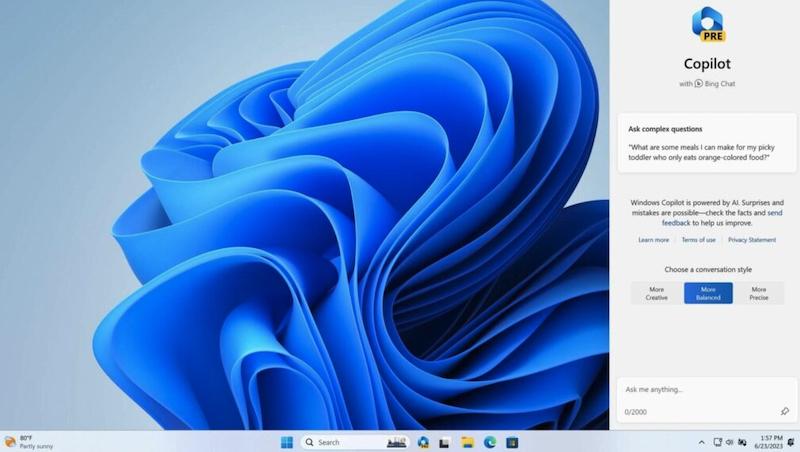 Windows AI 助手來了：Windows Copilot 預覽版開放下載