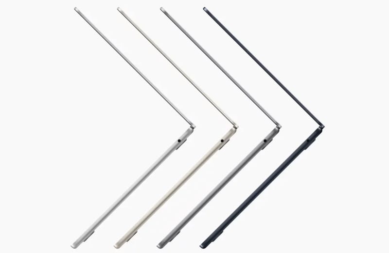 蘋果悄悄更新13寸M2版MacBook Air ：從藍牙 5.0 升級至 5.3