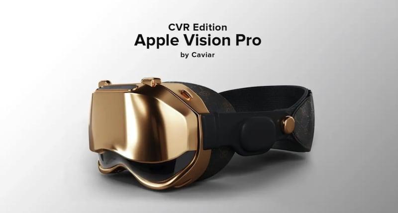 奢侈品牌Caviar推出黃金版 Apple Vision Pro ：盡顯奢華