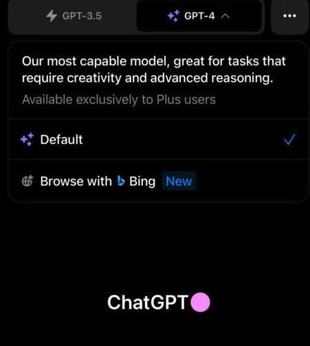 ChatGPT App 大更新：GPT-4 支持實時資訊