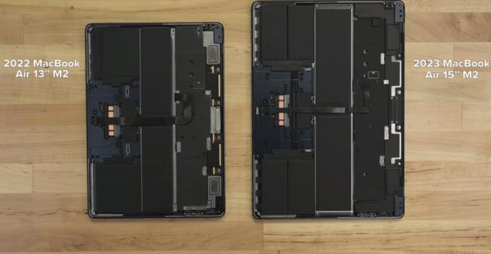 iFixit拆解蘋果15寸MacBook Air，發現多了兩個揚聲器