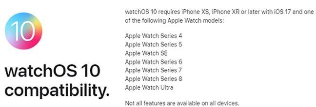 watchOS 10支持那些蘋果手表(支持watchOS 10的Apple Watch型號一覽表)