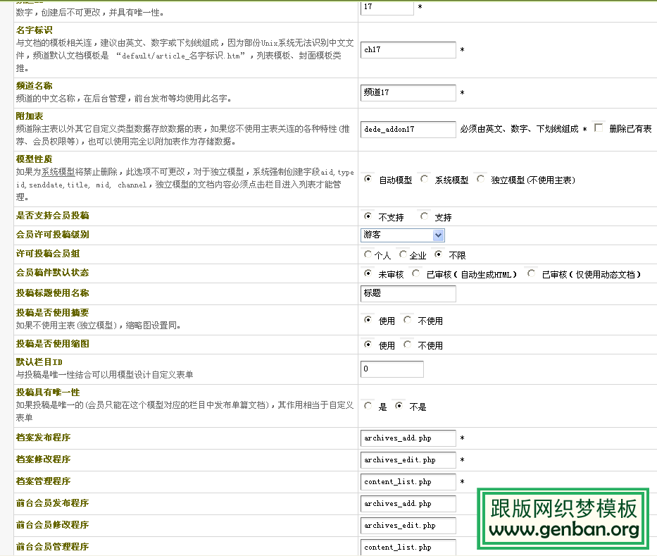 新增內容模型圖