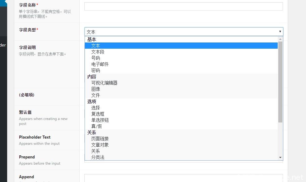 Advanced Custom Fields 高級自定義字段插件詳細使用教程