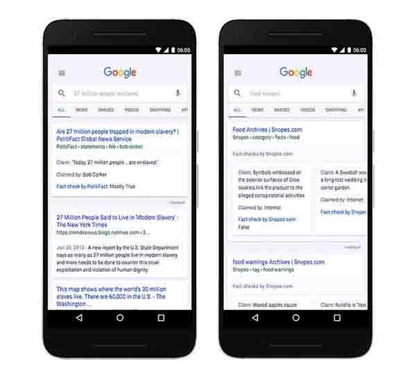 Google在搜索結果中加入事實審查，打擊假新聞-站長資訊